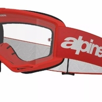 Мотокрос очила ALPINESTARS VISION 3 WORDMARK RED CLEAR