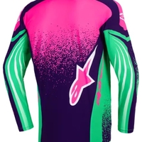 Мотокрос джърси Alpinestars TECHSTAR NOMUR PURPLE/GREEN/PINK