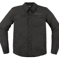 Текстилно мото яке ICON UPSTE CANVAS CE BLACK