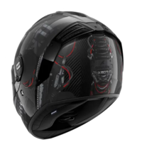 Каска SHARK SPARTAN RS CARBON XBOT BLACK/RED/SILVER