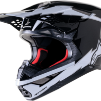 Мотокрос каска ALPINESTARS SM10 AMP BLK/WT