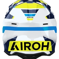 Мотокрос каска AIROH WRAAAP VISION Yellow/Blue Gloss