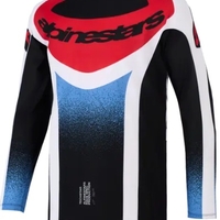 Мотокрос джърси Alpinestars TECHSTAR KNIF BLACK WHITE RED