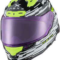 Каска NEXX X.R3R GLITCH RACER WHITE/NEON