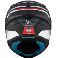 Каска MT TARGO S KAY B2 MATT BLACK/WHITE/RED