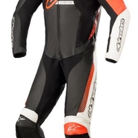 Кожен мото екип ALPINESTARS GP FORCE V2 BLACK/RED/WHITE