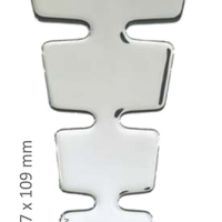 Протектор за резервоар CGMEDCROP/PR3116 CHROME