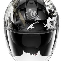 Каска за скутер SHARK SKWAL JET PRANZ Black/White/Gold