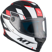 Каска MT STINGER 2 ZIVZE B5 MATT BLACK/WHITE/RED