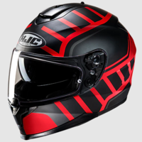Каска HJC C70N HOLT BLACK/RED