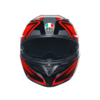 КАСКА  AGV K3 -COMPOUND BLACK/RED