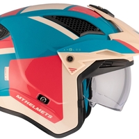 Каска MT DISTRICT SV S ANALOG D7 GLOSS BLUE/BEIJE/ORANGE