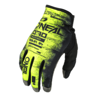 Мотокрос ръкавици O'NEAL MAYHEM SCARZ BLACK/NEON YELLOW DS V.25