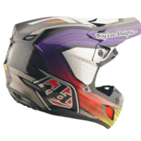 Mотокрос каска TROY LEE DESIGNS SE5 Carbon Stripes - Black/Violet