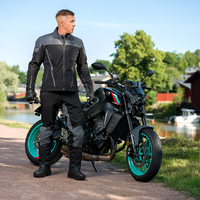 Текстилно мото яке Lindstrands Bydalen Black/Steel Grey