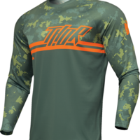 Мотокрос джърси THOR SECTOR DIGI GREEN/ORANGE