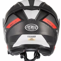 Скутерова каска Premier JT5 Carbon MA BLACK/RED