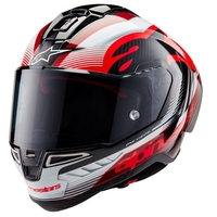 Каска ALPINESTARS Supertech R10 Team Black/Carb/Red/White