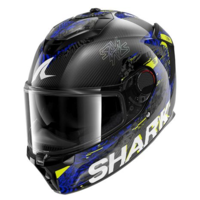 Каска SHARK SPARTAN GT PRO CARBON SPEED-VIB BLACK/BLUE/YELLOW