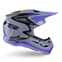 Мотокрос каска ALPINESTARS SM3 JETTSON GRAY/PUR/BLK