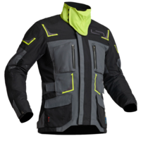 Текстилно мото яке Lindstrands Myrvik Grey/Black/Yellow