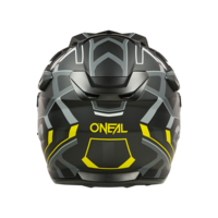 Ендуро каска D-SRS SQUARE BLACK/NEON YELLOW/GRAY V.25