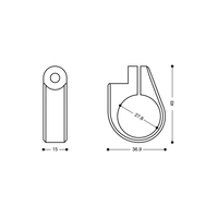 Скоба за огледала или мигачи Barracuda