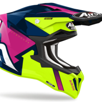 Мотокрос каска AIROH STRYCKER BLAZER BLUE PINK GLOSS