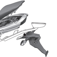 Монтажен комплект за куфари SHAD TOP MASTER KAWASAKI ER - 6N '09