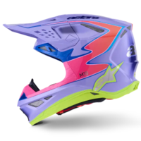 Мотокрос каска ALPINESTARS S-M10 JETT PURPLE/PINK