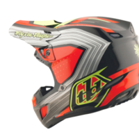 Mотокрос каска TROY LEE DESIGNS SE5 Composite Stripes - Black/Infra Red