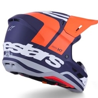 Мотокрос каска ALPINESTARS SM7 CORE ORAN/BLUE