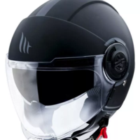 КАСКА ЗА СКУТЕР MT VIALE S SOLID A1 MATT BLACK