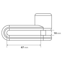 Заключвалка диск Pinch XL Ø 10 mm red 91566