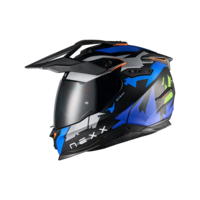 Адвенчър каска NEXX Y.TRAVL PRIMAL BLUE NEON MATT