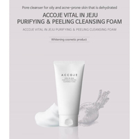 ACCOJE Vital in Jeju Purifying Peeling Cleansing Foam -150 ml.