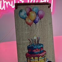 Дървена кутия за пари – Торта