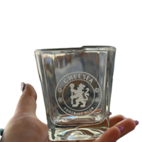 Гравирани чаши за уиски с лого на футболен клуб – комплект 2 бр.