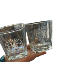 Гравирани чаши за уиски с лого на футболен клуб – комплект 2 бр.
