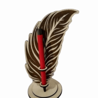 Дървено перо-поставка за химикал или молив