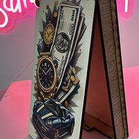 Дървена кутия за пари-Стилен мъж