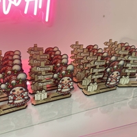 Коледна Декорация „Здраве, Щастие, Късмет“