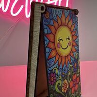 Дървена кутия за пари – Слънце