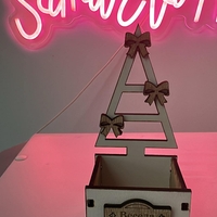 Коледна кутийка- Къщичка с панделки