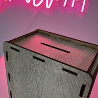 Лукс дървена касичка - Всичко ми е наред