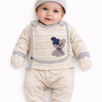 Бебешки комплект за новородено 5 части с мече