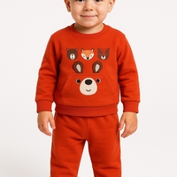 Ватиран детски комплект с мечета и лисица