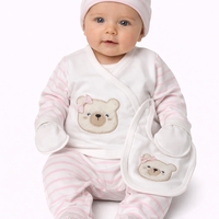 Бебешки комплект за новородено 5 части 100% памук