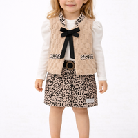 Детски комплект за момиче с пола и елек