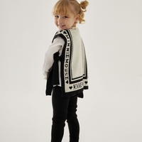 Детски комплект Minnie Mouse – клин и плетено пончо